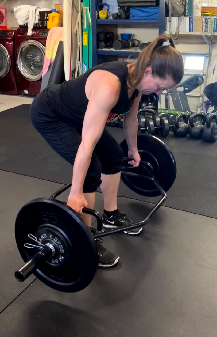 Woman Doing Workout In Gym